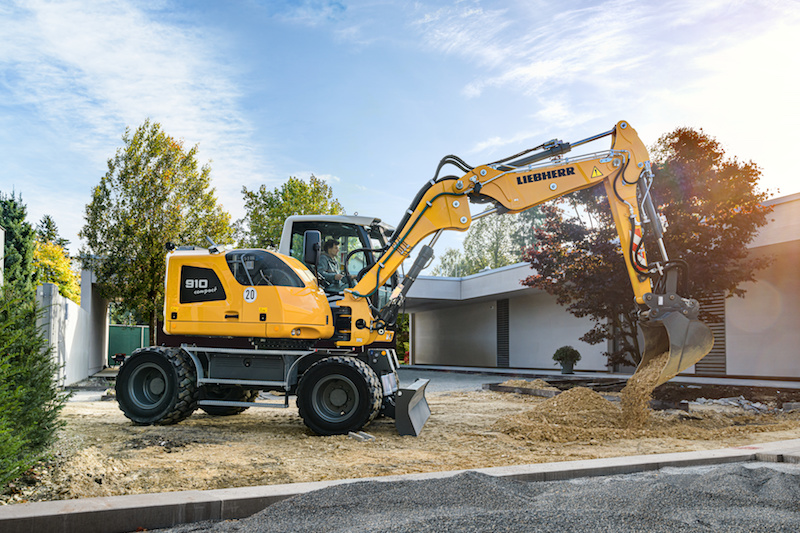 liebherr compact wheeled excavator a910 compact 300dpi