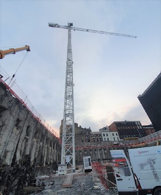 Irish Cranes installs two of four Raimondi cranes in Dublin city centre 1