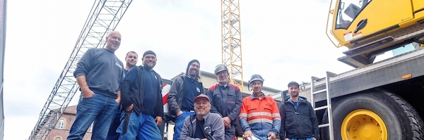 Spira erects 25 t capacity Potain MDT 569 tower crane in just two days for KIT lab construction project2