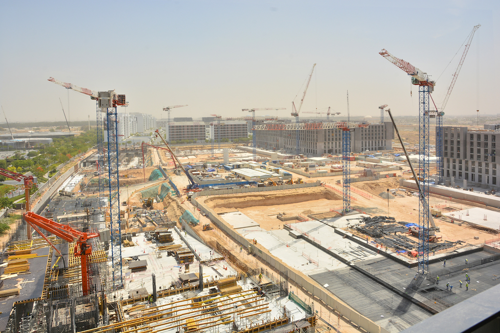 Eight Raimondi flat top tower cranes deployed in Sharjah UAE 3