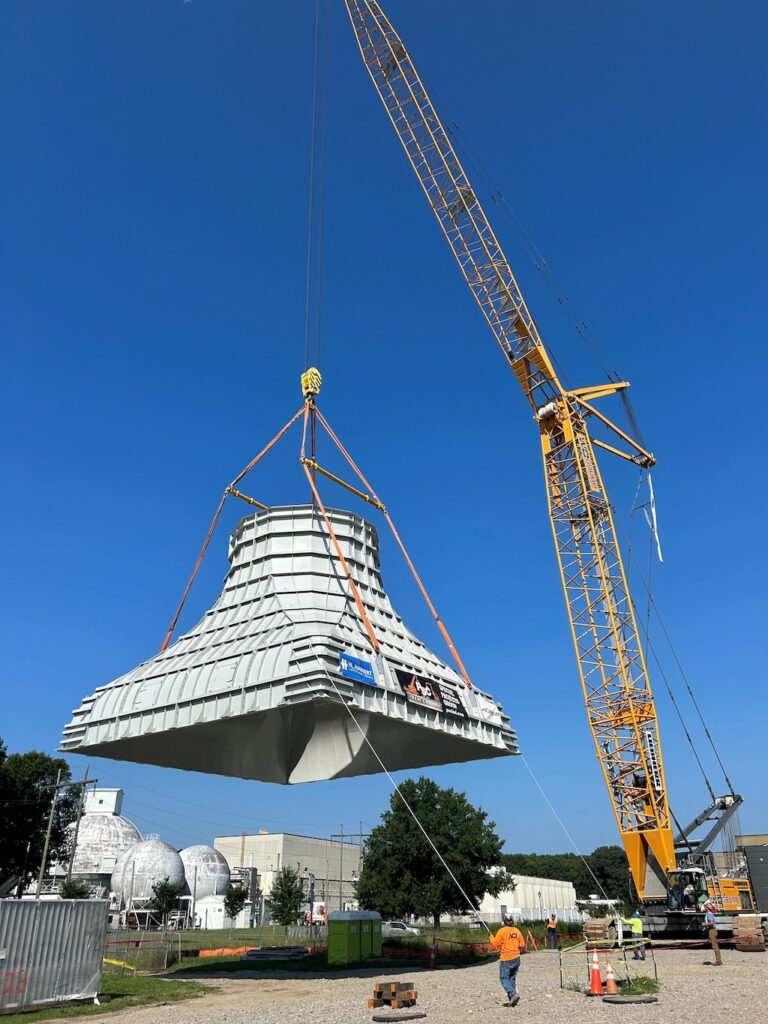 MOD spreader beams and crane lifting NASA wind tunnel