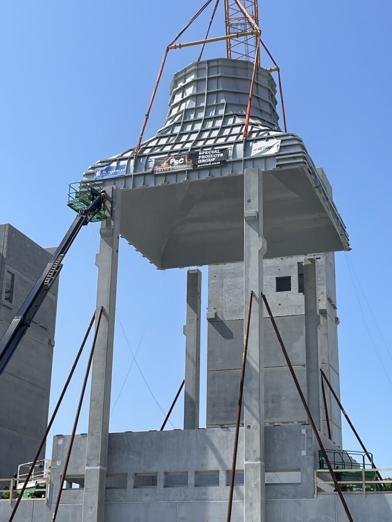 MOD spreader beams lifting NASA wind tunnel