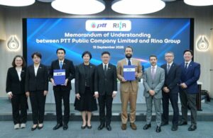 RINA and PTT representatives following the signing of strategic agreements in Bangkok